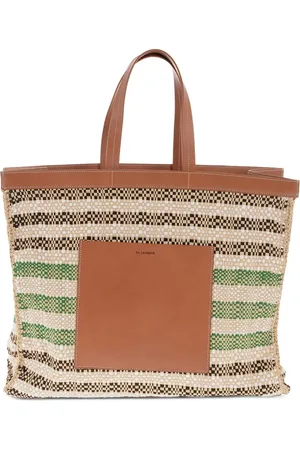 Jil Sander Shopper aus Bast