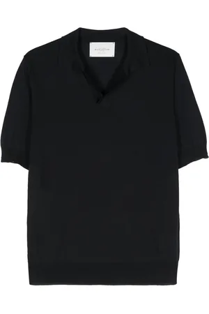 BALLANTYNE Fein geripptes Poloshirt