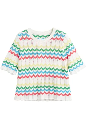 Chinti & Parker Gestricktes T-Shirt mit Zickzackmuster