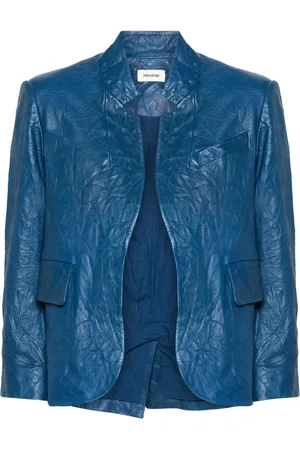 Zadig & Voltaire Verys Lederblazer mit Knitteroptik