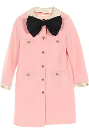 Gucci 2000s Wollmantel mit abnehmbarer Schleife