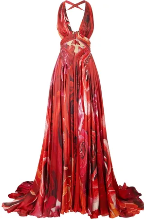 Roberto Cavalli Kleid mit Rosen-Print