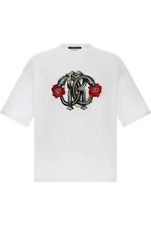 Roberto Cavalli T-Shirt mit RC Monogramm-Print