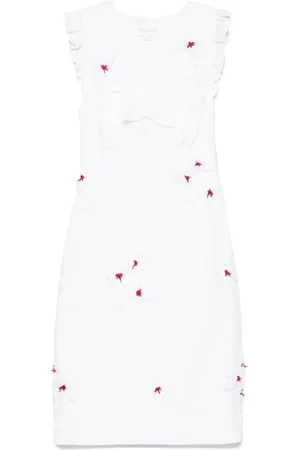 Shushu/Tong Minikleid mit Blumenapplikation