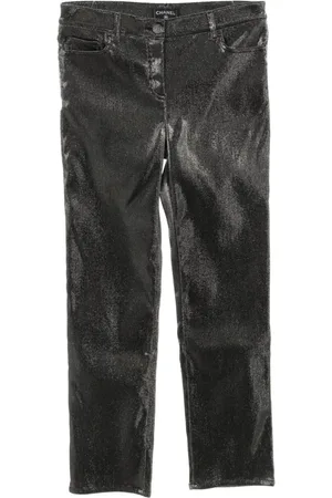 CHANEL 1986-1988 Hose im Metallic-Look