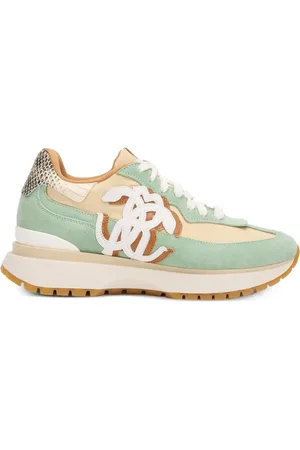 Roberto Cavalli Sneakers mit Ledereinsätzen