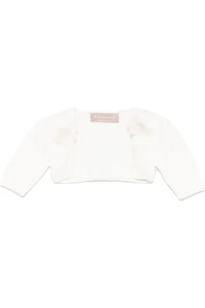 LA STUPENDERIA Cardigan mit Blumenapplikation