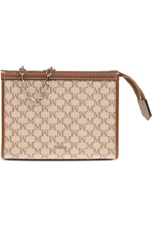 Max Mara Clutch mit Monogrammmuster
