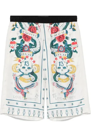 John Richmond Shorts mit grafischem Print