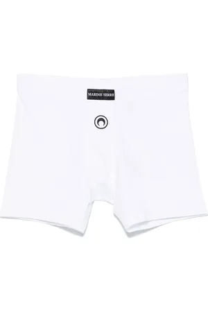 Marine Serre Boxershorts mit Crescent Moon-Stickerei
