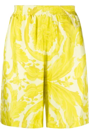 VERSACE Shorts aus Seide mit Print