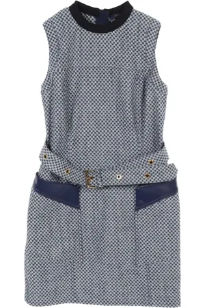 LOUIS VUITTON 2010s Damier Azur Kleid