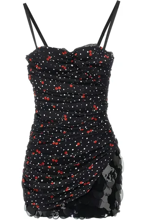Des Phemmes Gerafftes Kleid mit Polka Dots