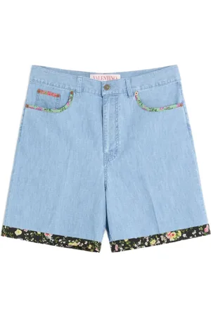 VALENTINO GARAVANI Bermudas mit Blumenbesatz