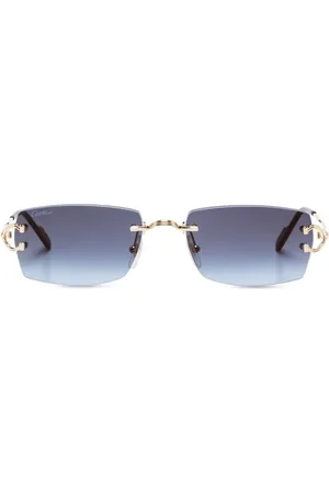 Cartier Sonnenbrille mit eckigem Gestell