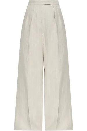 Max Mara Wide-Leg-Hose mit Bundfalten