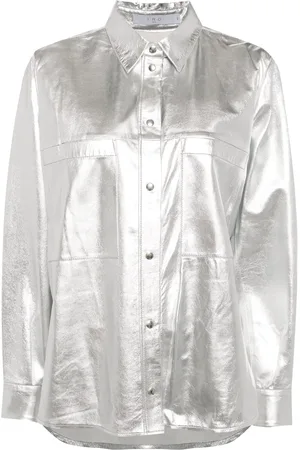 IRO Nazil Hemdjacke aus Leder
