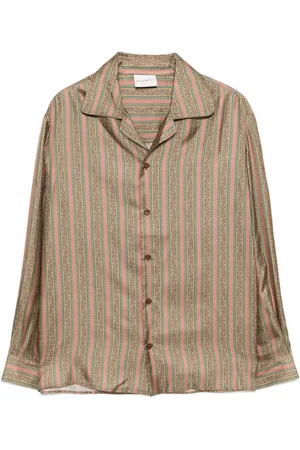 Drôle de Monsieur La Chemise Rayure Fleuries Hemd