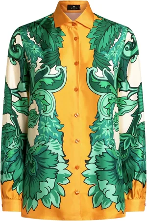 Etro Seidenhemd mit Blumen-Print