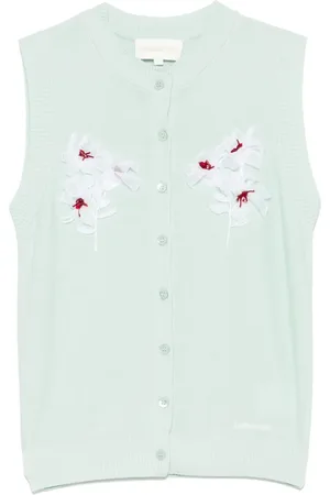Shushu/Tong Pullunder mit Blumenapplikation