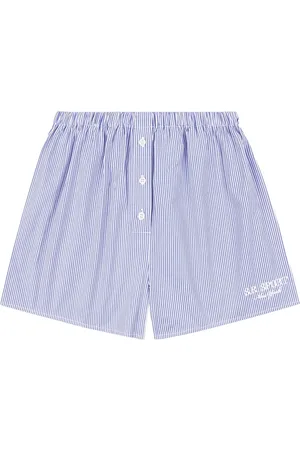 Sporty & Rich Gestreifte Shorts