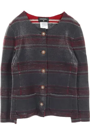 CHANEL 1986-1988 gestreifte Kaschmirjacke