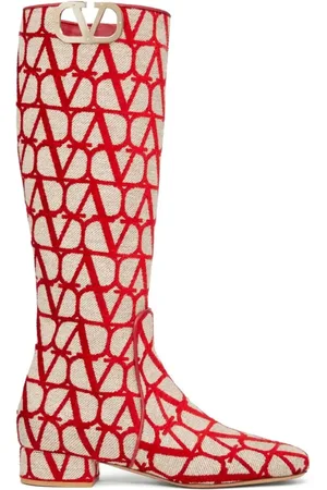 VALENTINO GARAVANI Toile Iconographe VLogo Type Stiefel