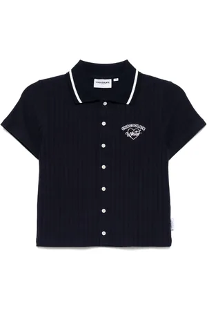 Chocoolate Geripptes Poloshirt