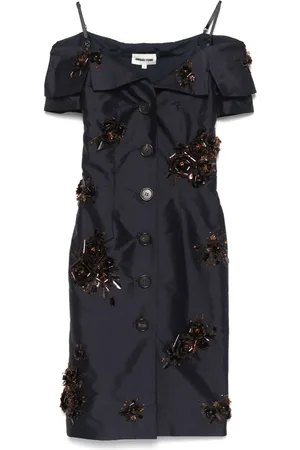 Shushu/Tong Minikleid mit Blumenapplikation
