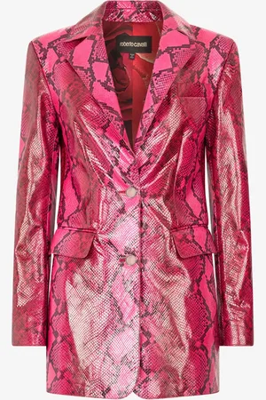 Roberto Cavalli Sakko mit Schlangen-Print