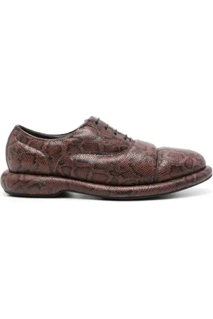 MARTINE ROSE X Clarks Oxford-Schuhe mit Schlangenleder-Optik