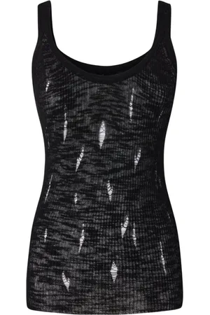 Pinko Semi-transparentes Tanktop mit U-Ausschnitt
