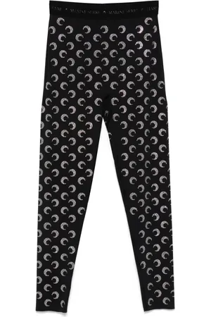 Marine Serre Leggings mit Sichelmond-Verzierung