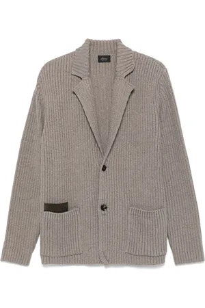BRIONI Sakko aus geripptem Strick