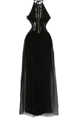 Alberta Ferretti Besticktes Tüllkleid