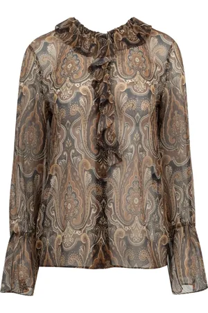 NILI LOTAN Cecily Bluse mit Paisley-Print
