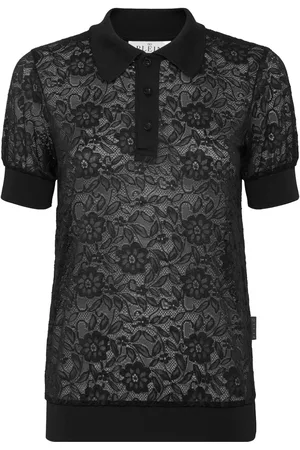 Philipp Plein Poloshirt aus Spitze