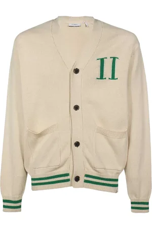 Les Deux Intarsien-Cardigan mit Logo