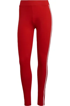 adidas 3-Stripes Red Leggings