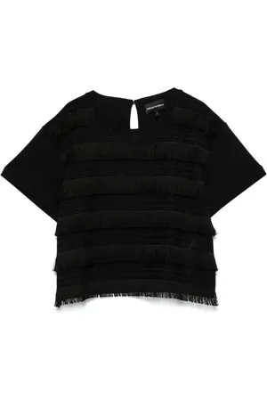 Emporio Armani T-Shirt mit Fransen