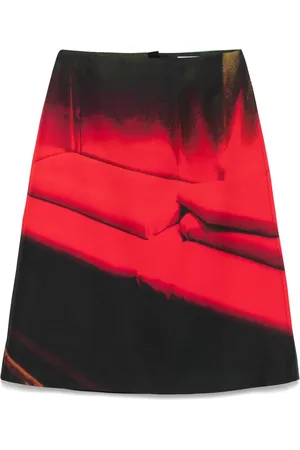 Jil Sander Midirock mit Print