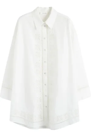 Chinti & Parker Hemdkleid mit Lochstickerei
