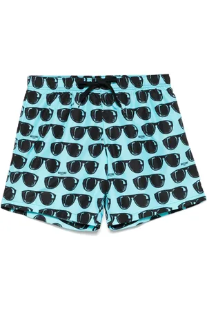 Moschino Badeshorts mit Sonnenbrillen-Print