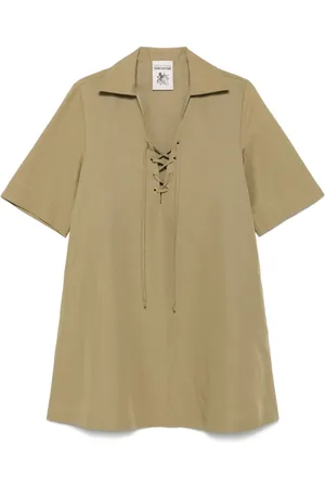 SEMICOUTURE Hemdkleid mit Schnürung
