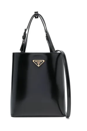 Prada Shopper mit Logo-Schild