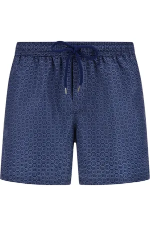 Boggi Milano Badeshorts mit Monogramm-Print