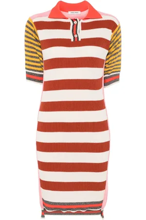 HENRIK VIBSKOV Gestreiftes Poloshirtkleid