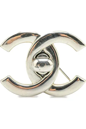 CHANEL 1996 CC Brosche aus mir Drehverschluss
