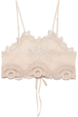 Maurizio Mykonos Cropped-Top mit Spitze