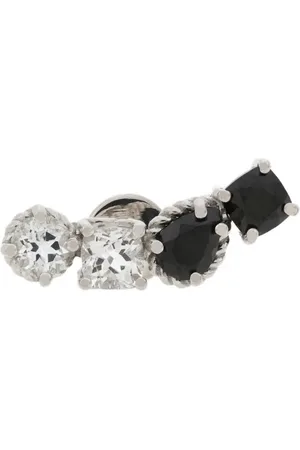 Dolce & Gabbana Einzelne 18kt Weißgoldohrringe mit Topas und Spinell